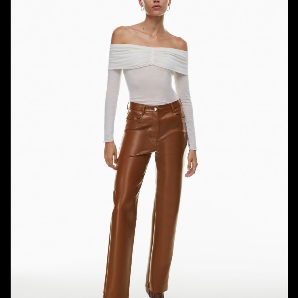 Aritzia Wilfred Melina leather pants